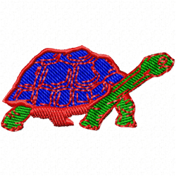 Turtle Embroidery Design 10